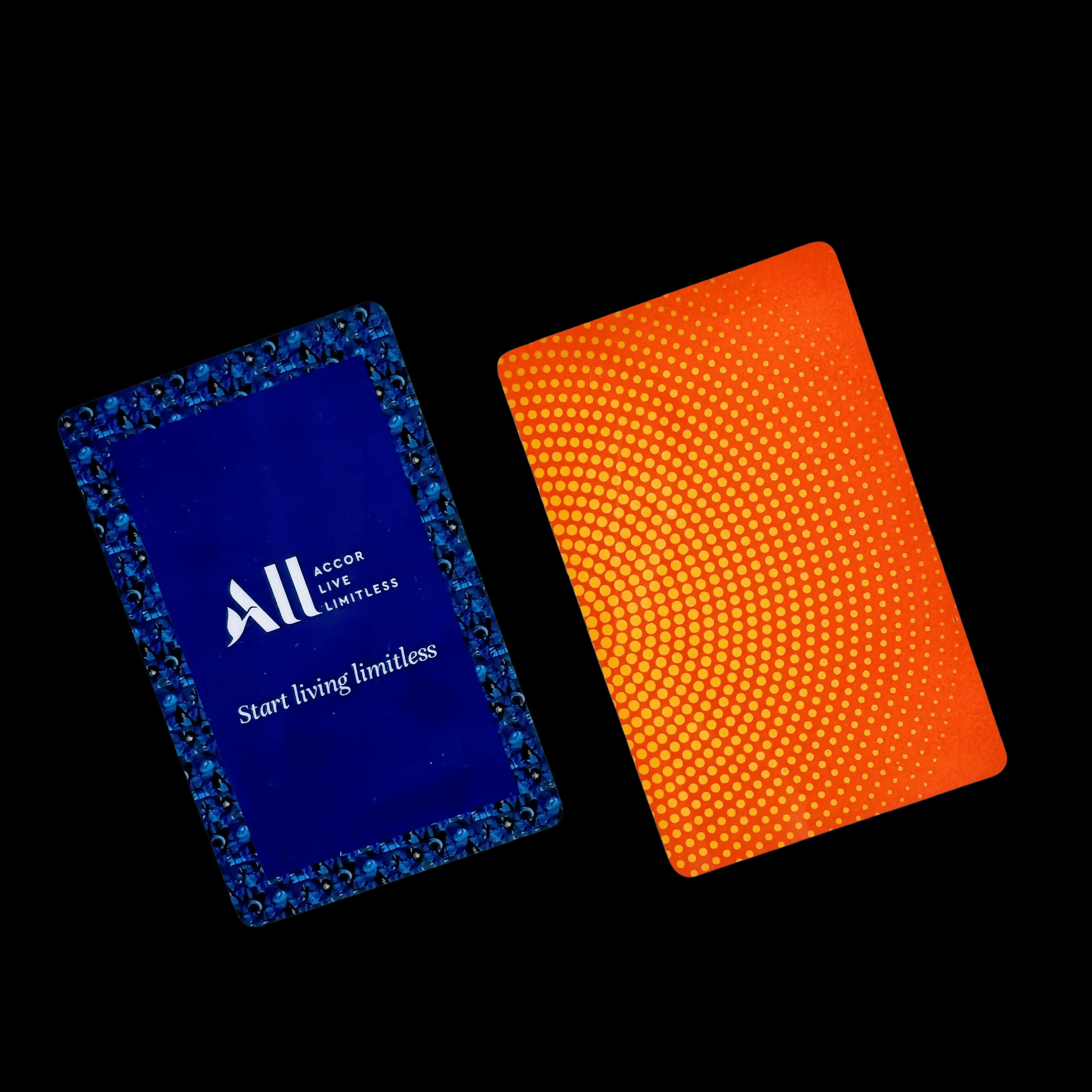 laminated calling card